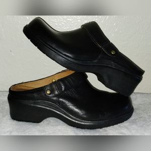 Black Ariat slingback Santa Cruz mules leather women's sz US-10 Style # 93801